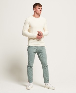 Superdry International Lite Slim Chinos Férfi Nadrág Zöld | QLYXF4701